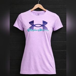 Under Armour Women's Lavender Logo Tee